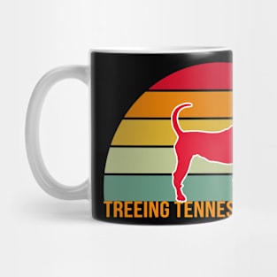 Treeing Tennessee Brindle Vintage Silhouette Mug
